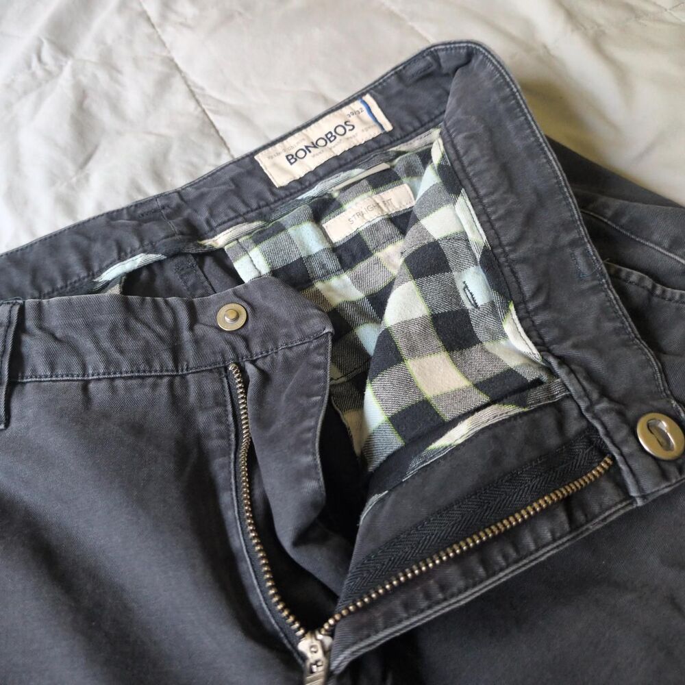 Bonobos Men's Grey and Navy Trousers